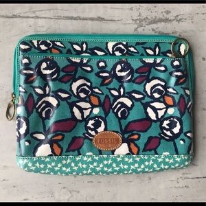 FOSSIL Floral Teal Keyper Tablet Case